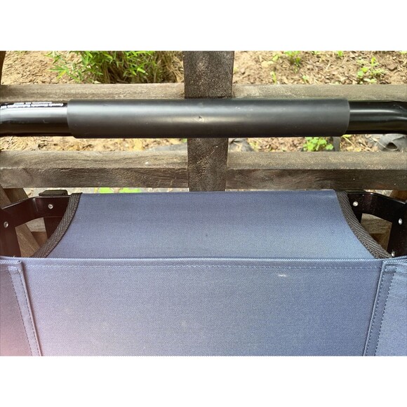 THE STADIUM CHAIR (Game Changer) Blue Folding Stadium Chair Bleacher Seat Nice - Picture 9 of 9